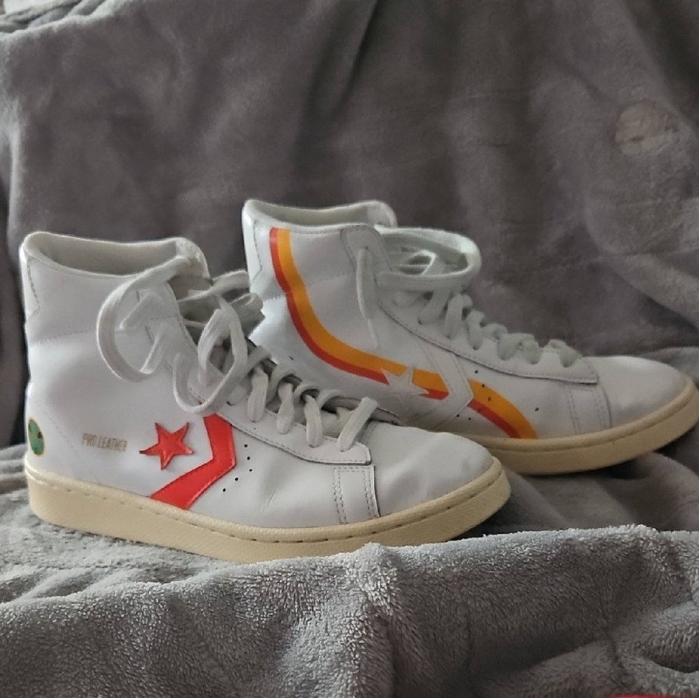 Converse White High-Top Sneakers